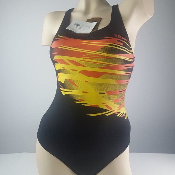 Trinys Women's Brazilian One Piece Swimsuit with Cap - Picture 5 of 12